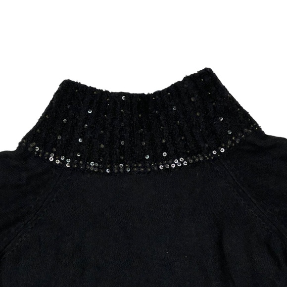 BEREK RHINESTONE CRYSTAL BUTTON DOUBLE BREASTED COTTON KNIT CARDIGAN SWEATER - Picture 11 of 14